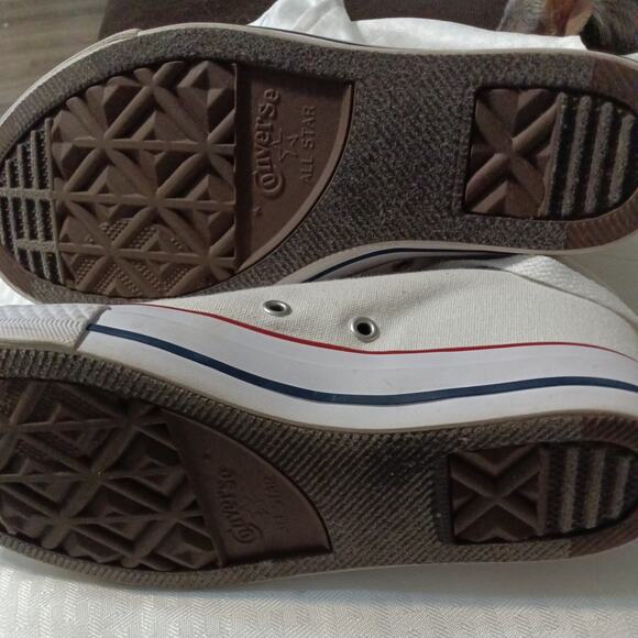 Converse Womens Chuck Taylor All Star High Top Shoes Size 8.5 Optic White - Picture 7 of 8